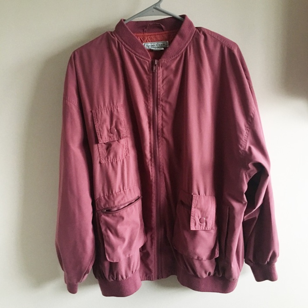 Vintage Pink Bomber Jacket